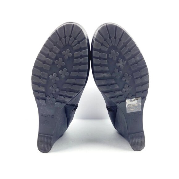 ALDO Wedge Droulliard 97 Black Booties - Size 38 / US‎ 7.5 - Picture 7 of 7